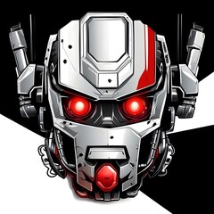 Angry Robot Face Generative AI