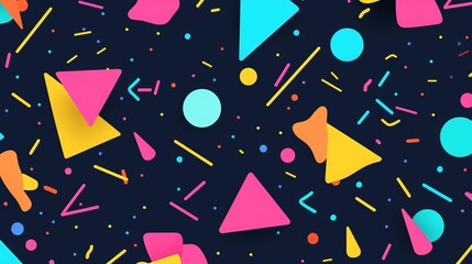 bright colored abstract background with geometric shapes. - obrazy, fototapety, plakaty