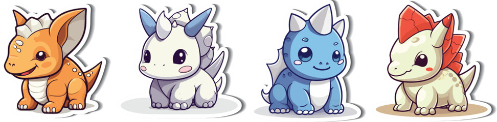 Triceratops Fantasy Character in Vector Art. Transport your designs to an enchanting era with our Triceratops fantasy character. High-quality vector art for imaginative projects.