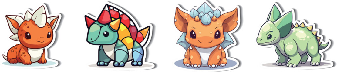 Triceratops Dinosaur Clipart Extravaganza. Dive into a world of creativity with our Triceratops dinosaur clipart. Versatile and vibrant vectors for every design idea.