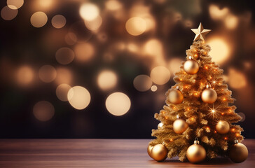 Christmas decoration, xmas gift concept, copy space