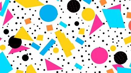 bright colored abstract background with geometric shapes.