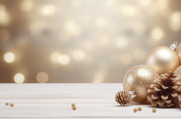 Christmas decoration, xmas gift concept, copy space