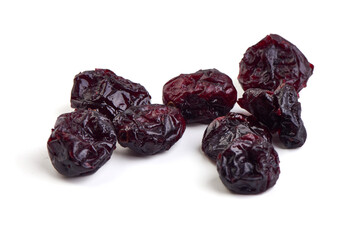 Close-up Raisins isolated on white background.