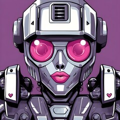 Lovely Robot Face Generative AI