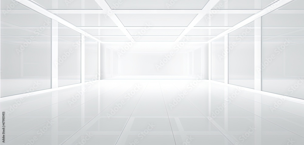 Poster blank background image 3d transparent room generative ai