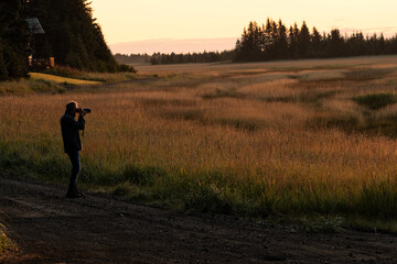 Taking pictures in Lake Clark NP; Alaska
