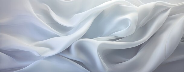 Obraz premium a white, smooth silk background Generative AI