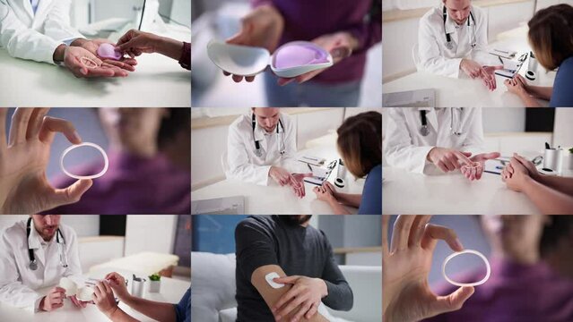Diaphragm Vaginal Contraceptive Ring. Spermicide Contraception