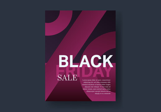 Dark Black Friday Poster Layout