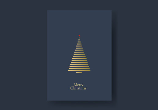 Minimal Christmas Tree Card