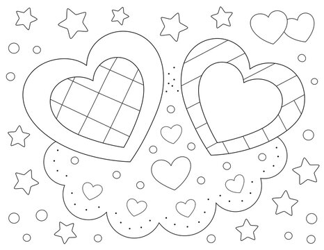valentine heart coloring page. you can print it on standard 8.5x11 inch paper