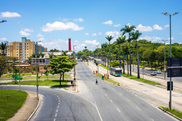 Fototapeta na wymiar Partial view of the Avenue Antonio Carlos