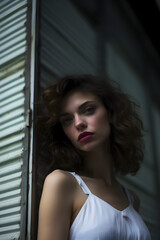 Portrait of a Retro Woman Fashionable Stylish