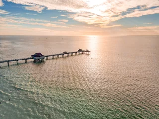 Papier peint photo autocollant rond Clearwater Beach, Floride Clearwater Beach, Florida, Drone Photo of Clearwater Beach, Aerial Photo of Beach