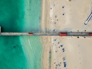 Papier Peint photo autocollant Clearwater Beach, Floride Clearwater Beach, Florida, Drone Photo of Clearwater Beach, Aerial Photo of Beach