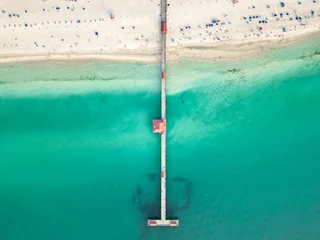 Papier Peint photo autocollant Clearwater Beach, Floride Clearwater Beach, Florida, Drone Photo of Clearwater Beach, Aerial Photo of Beach