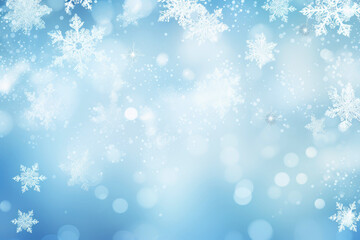 Christmas background. snow flakes backdrop - obrazy, fototapety, plakaty