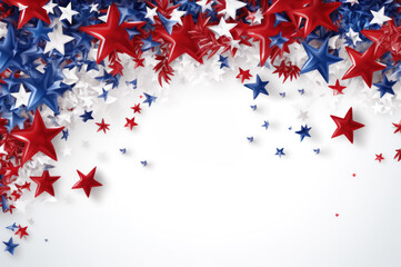 Patriotic background with room for text created with Generative AI technology