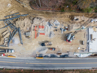 Bridge Construction Stock Drone Photos