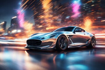 3d cg rendering of a supercar 3d cg rendering of a super car 3d rendering of a brand - less gen