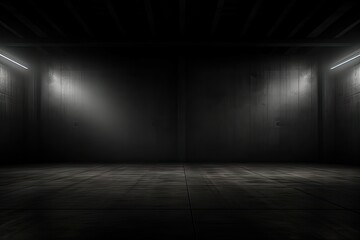 dark background with light shining Generative AI - obrazy, fototapety, plakaty