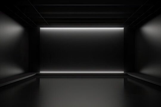 a black area with an empty space on it Generative AI