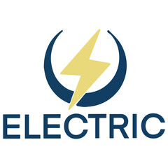 Simple electric icon vector