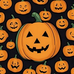 Confused Jack-O-Lantern with Question Mark Generative AI