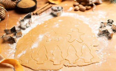 Delicious freshly baked Christmas cookies