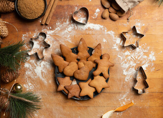 Delicious freshly baked Christmas cookies