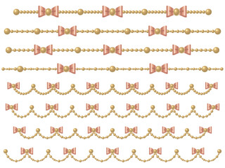 Obraz premium 金属、石、リボンライン7-1