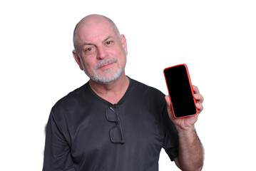 adult man using cell phone communication technology use 