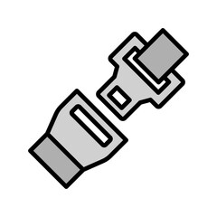 Safety Belt Icon Flat Design