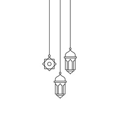 Islamic Lantern Line Decoration