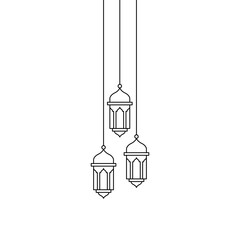 Islamic Lantern Line Decoration