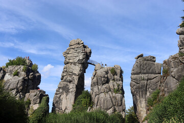 Die Externsteine im Teutoburger Wald bei Horn-Bad Meinberg