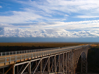 The famous steel bridge on the Rio Grande Gorge in northern New Mexico. 