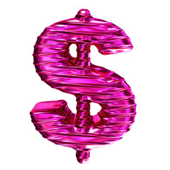 Purple symbol with ribbed horizontal