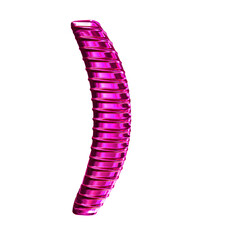 Purple symbol with ribbed horizontal