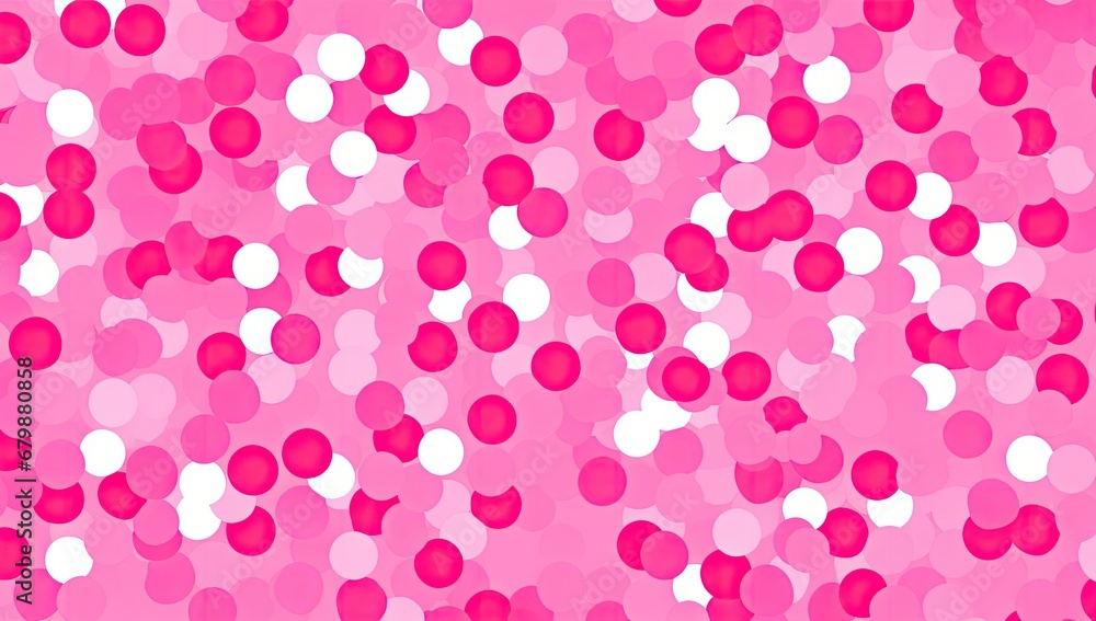 Poster this is a pink retro pattern with dots generative ai