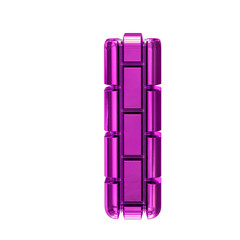 Symbol made of purple vertical bricks. number 1