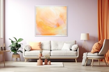 Apricot Color Gradient: Abstract Delight