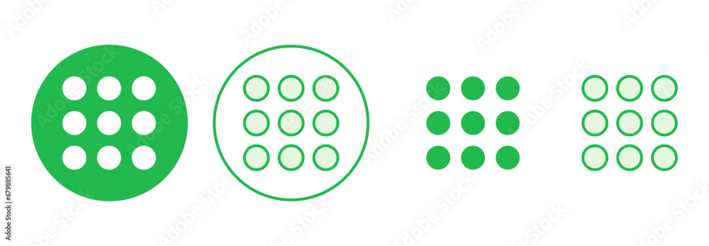 Wall mural menu icon set. web menu icon. hamburger menu symbol