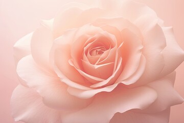 Blush Delight: A Captivating Pastel Rose Photograph for Soft, Feminine Design