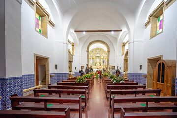 altar of the parish church of the Portuguese village of Malpica do Tejo.