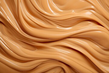 Obraz premium Melted Caramel Delight - Gooey Brown Candy Texture