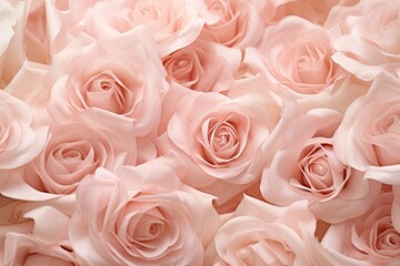 Champagne Pink Delicacy: Rose Petal Texture in Exquisite Detail