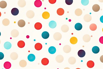 Colorful Dotted Circles: Seamless Modern Background
