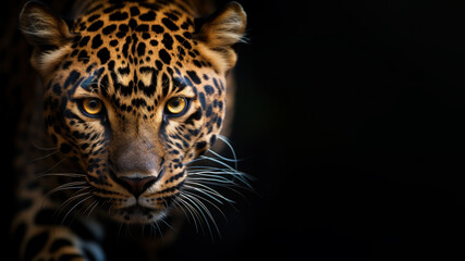 Obraz premium A tiger is in an alert position ready to pounce on its prey